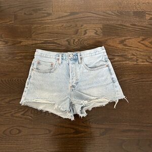 Denim Forum Light Blue Jean Shorts